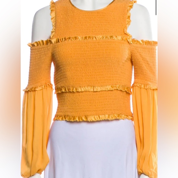 Cinq a Sept orange top - Picture 3 of 3